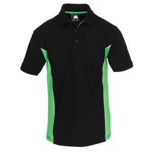 Silverswift Polo Shirt Blk/Lime Xl