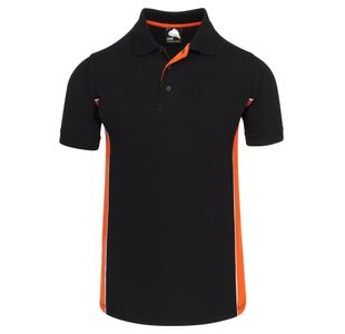 Silverswift Polo Shirt Blk/Org 5Xl