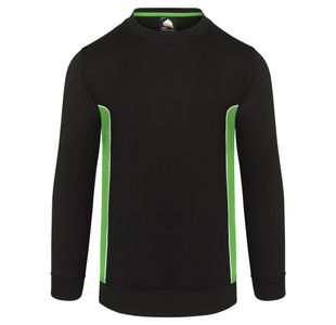 Silverswift Sweatshirt Blk/Lime Xs