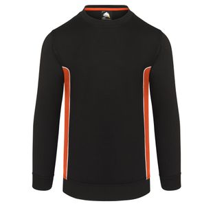 Silverswift Sweatshirt Blk/Org Xs