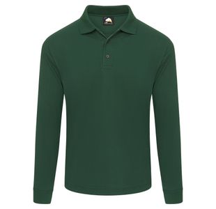 Weaver Long Sleeved Polo Btgrn 4Xl
