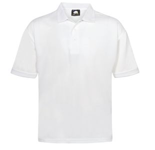 Oriole Wicking Polo White Xs