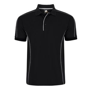 Crane Polo Shirt Unisex Black S