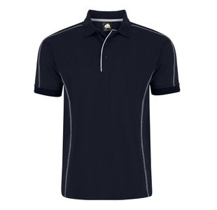 Crane Polo Shirt Unisex Navy S