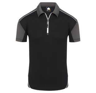 Fireback Wicking Polo Blk/Grh M