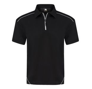 Fireback Wicking Polo Blk/Blk S