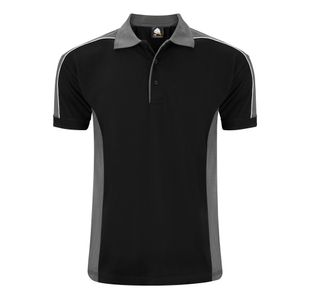 Avocet Polo Shirt Unisex Black/Grh M