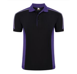 Avocet Polo Shirt Black/Pur Xs