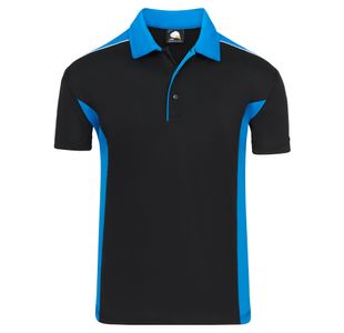 Avocet Wicking Polo Blk/Reflex 5Xl