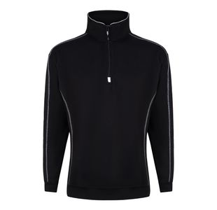 Crane Qtrzip Sweatshirt Blk 4Xl