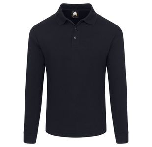 Weaver Long Sleeved Polo Navy Xs