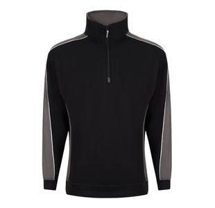 Avocet Sweatshirt Zip Blk/Grh Xs