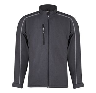 Crane Fur-Lnd Softshell Char/Blk 4Xl