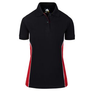 Silverswift Ladies Polo Black/Red 22