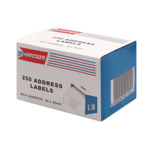 Gosecure 250 Address Labels Pk1500