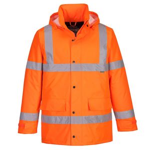 Hi-Vis Winter Traffic Jacket Org M