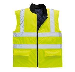 Hi-Vis Reversible Bodywarmer Yw Xxxl