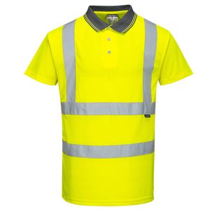 Hi-Vis Polo Shirt S/S Yellow Xxxl