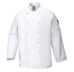 Suffolk Chefs Jacket L/S White L