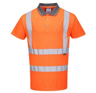 Hi-Vis Polo Shirt S/S Orange 4Xl