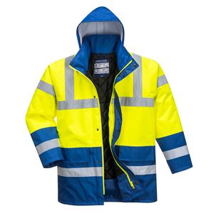 Hi-Vis Cont Winter Jacket Ylw/Ro M