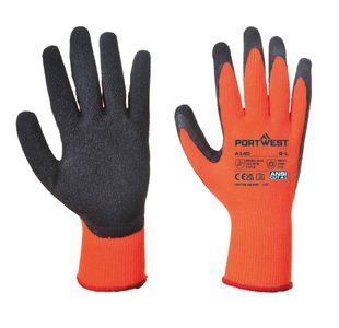 Tmal Grip Glv Latex Org/Blk M Pk12