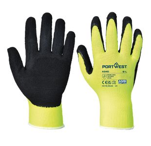 Hi-Vis Grip Glove Latex Ylw Xl Pk12