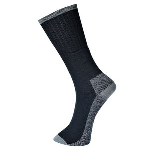 Work Sock 3 Pack Black 44-48 Pk6