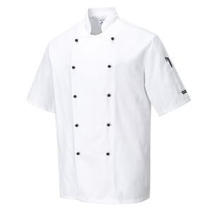 Kent Chefs Jacket S/S White Xl