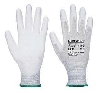 Asta Pu Palm Glove 1Pr Grey Xs Pk12