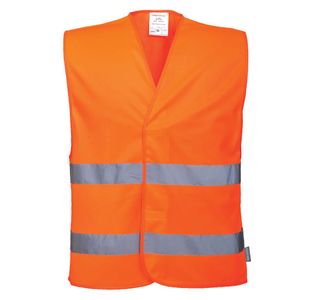 Hi-Vis Two Band Vest Org 4X/5X