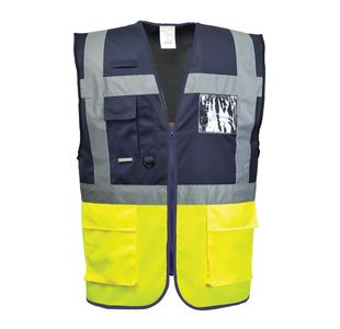 Paris Hi-Vis Vest Ylw/Nvy S Pk10