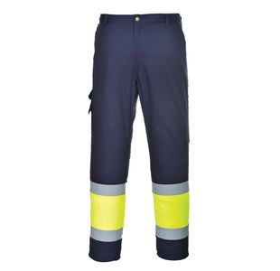 Hi-Vis Service Trousers Ylw/Nvy L