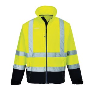 Hi-Vis Cont Softshell 3L Ylw/Nvy Xxl
