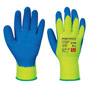 Cold Grip Glove Yellow/Blue M Pk12