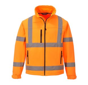 Hi-Vis Classic Softshell 3L Org Xl