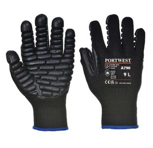 Anti Vibration Glove Black Xxl Pk10
