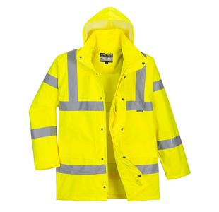 Hi-Vis Rain Traffic Jacket Yellow L