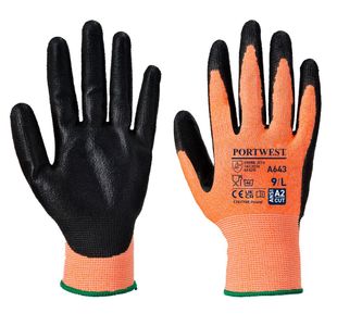 Amber Cut Glv Nit Foam Amber Xl Pk12