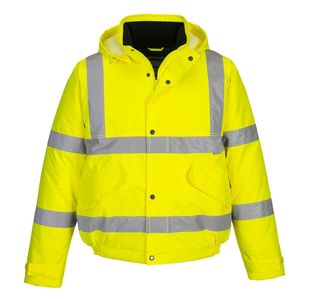 Hi-Vis Winter Bomber Jacket Ylw 8Xl