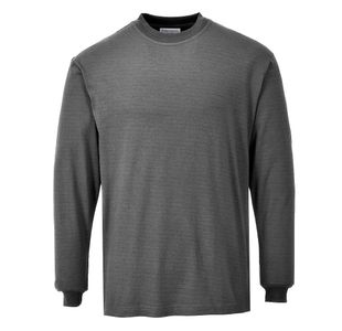 Fr Anti-Static L/S Tshirt Gry Xxl