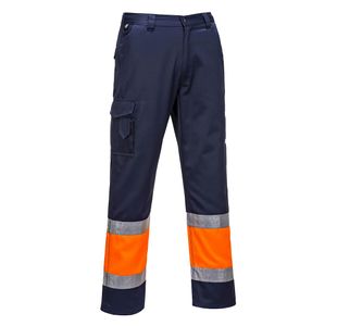 Hi-Vis Service Trousers Org/Nvy Xl