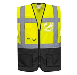 Warsaw Hi-Vis Vest Ylw/Blk Xxl Pk10