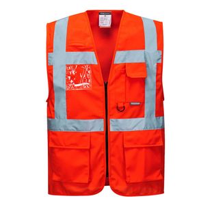 Berlin Hivis Exec Vest Red L