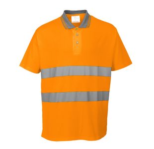 Hi-Vis C/C Polo Shirt S/S Orange Xs