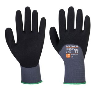 Dermiflex Ultra Glv Gry/Blk Xxl Pk12