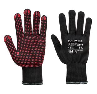 Polka Dot Glove Black S Pk12