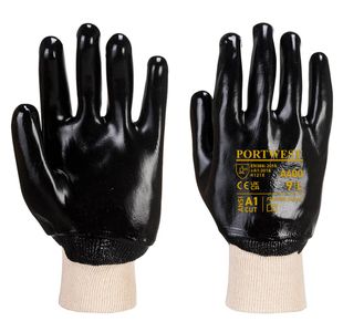 Pvc Knitwrist Black M Pk12