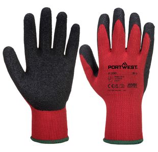 Grip Glove Latex Red/Black Xl Pk12