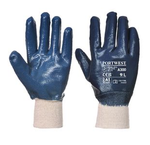 Nitrile Knitwrist Navy Xxl Pk12